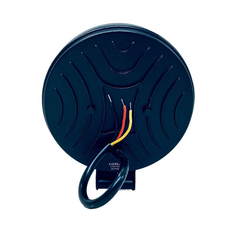 DJ912PLUS OFF ROAD FARO DE LED UNIVERSAL FARO DE LED CIRULAR - 28 LED SMD 3030 84W BLANCO CON OJO DE ANGEL BLANCO 10.8X2X11CM 12V A 36V