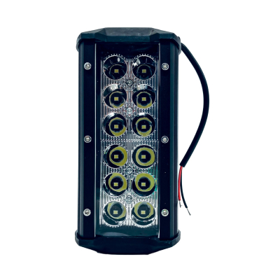 BAR36 OFF ROAD BARRA DE LED EPISTAR RECTA BARRA DE 12 LED 36 WATTS  - EPISTAR (16,6 CM DE LARGO) -  CARCAZA DE ALUMINIO - HAZ DE LUZ SPOT (CODIGO ANTERIOR: BAR3