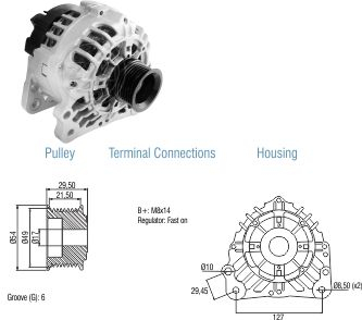 9020302 Alternador Audi A4/ A4/ TT 12 V - 90 Amp.