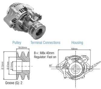 9020402 Alternador Toyota Hilux hasta 2005