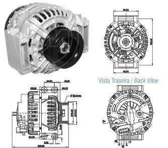 9020801 Alternador Scania F113 HL Serie G/ P/ R/ T 28V 110A.