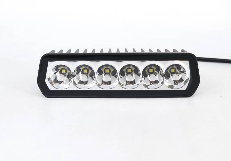 DJ1112PENT OFF ROAD FARO DE LED UNIVERSAL RECTANGULAR 16X7CM COLOR BLANCO- 30 WATTS - 6 CHIP LED OSRAM P7 - 12V/24V