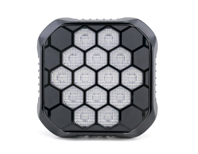 DJ6920MAX OFF ROAD FARO DE LED UNIVERSAL CUADRADRO 4,4 COLOR BLANCO - 90 WATTS - 14 CHIPS LED OSRAM LP/HF - 12V/24V
