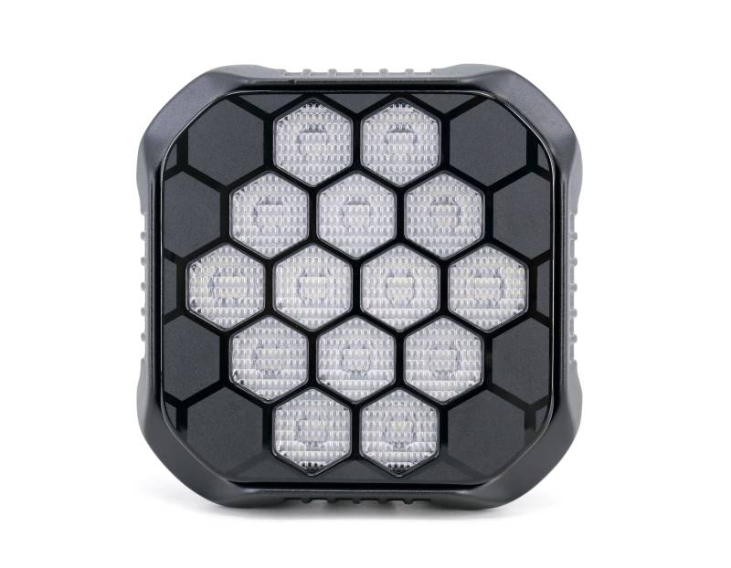 DJ6920MAX OFF ROAD FARO DE LED UNIVERSAL CUADRADRO 4,4 COLOR BLANCO - 90 WATTS - 14 CHIPS LED OSRAM LP/HF - 12V/24V