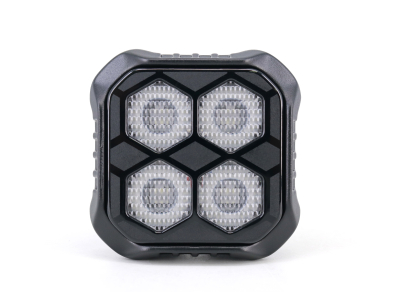DJ6920MINI OFF ROAD FARO DE LED UNIVERSAL CUADRADRO 2,8 COLOR BLANCO - 40 WATTS - 4 CHIPS LED OSRAM LP/HF - 12V/24V