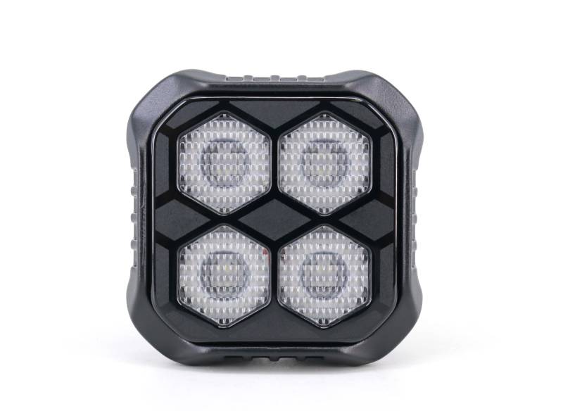 DJ6920MINI OFF ROAD FARO DE LED UNIVERSAL CUADRADRO 2,8 COLOR BLANCO - 40 WATTS - 4 CHIPS LED OSRAM LP/HF - 12V/24V