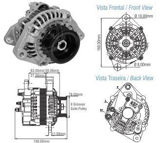 9030001 Alternador Volvo VM21/ 24/ 310/ 17