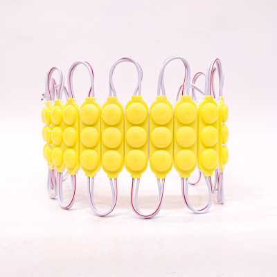 KD1390412YEW MODULO LED COB 3 LED COB CIRCULAR FUME AUTOADHESIVO 12V COLOR AMBAR 7CM X 1,5CM  0