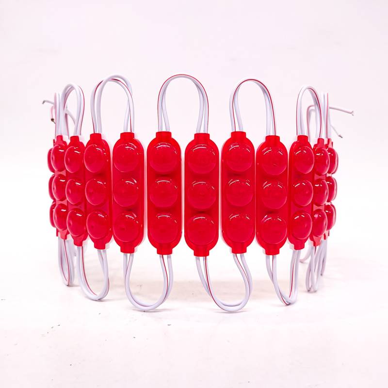 KD1390412RED MODULO LED COB 3 LED COB CIRCULAR FUME AUTOADHESIVO 12V COLOR ROJO 7CM X 1,5CM  0