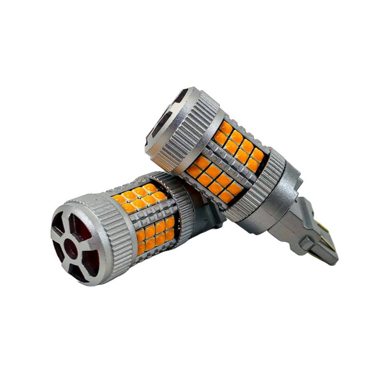 LED3157ULTRAAMB LED SENALIZACION CREE 3157 T20 COLOR AMBAR - 24 WATTS SUPER CANBUS- 40 LED CREE - 12V/24V