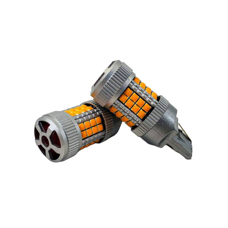 LED7440ULTRAAMB LED SENALIZACION CREE 7440 T20 COLOR AMBAR - 24 WATTS SUPER CANBUS- 40 LED CREE - 12V/24V