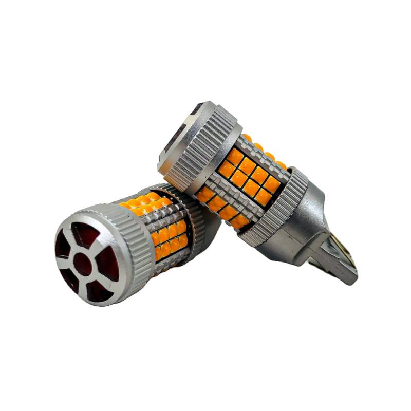 LED7443ULTRAAMB LED SENALIZACION CREE 7443 T20 COLOR AMBAR - 24 WATTS SUPER CANBUS- 40 LED CREE - 12V/24V