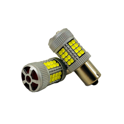 LED12498ULTRAAMB LED SENALIZACION CREE 1156 / 1141 P21W COLOR AMBAR - 24 WATTS SUPER CANBUS- 40 LED CREE - 12V/24V