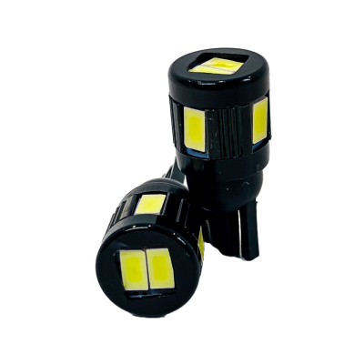 LED12961CR6BLA LED SEÑALIZACION CREE BLISTER X 2 - 2821 - T10 - W5W - 6 LED CREE 3570 CANBUS SUPER POTENCIA   - BLANCO 12V - BLISTER X 2 UNIDADES