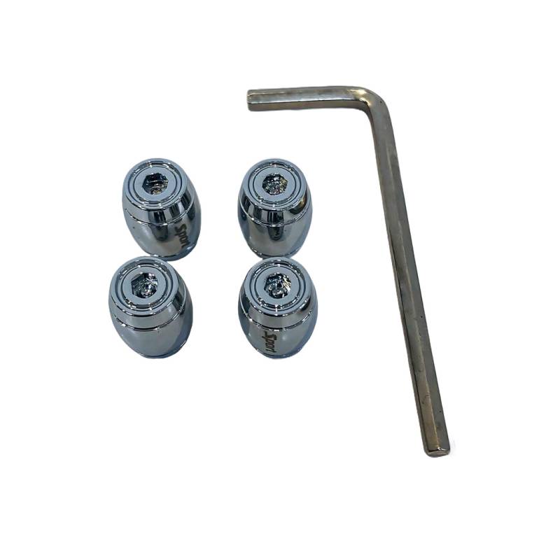 TV084 JUEGO DE TAPITAS DE VALVULA DEPORTIVA OVALADA SPORT CROMADA