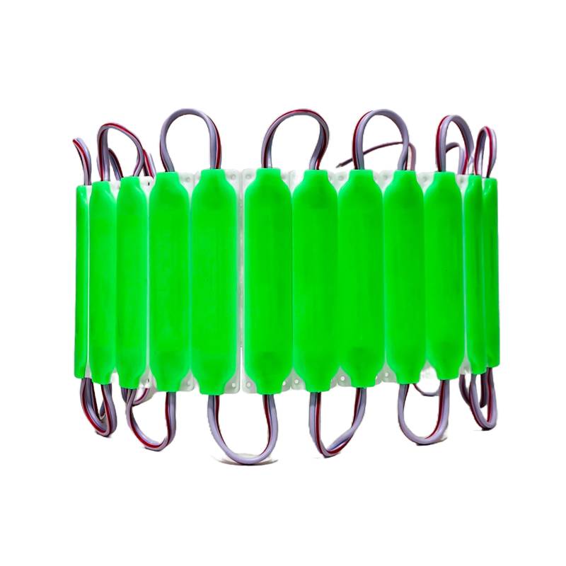 KD1390312VER MODULO LED COB PLACA LED COB FUME AUTOADHESIVO 12V COLOR VERDE 7CM X 1,5CM