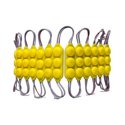 KD1390424YEW MODULO LED COB 3 LED COB CIRCULAR FUME AUTOADHESIVO 24V COLOR AMBAR 7CM X 1,5CM