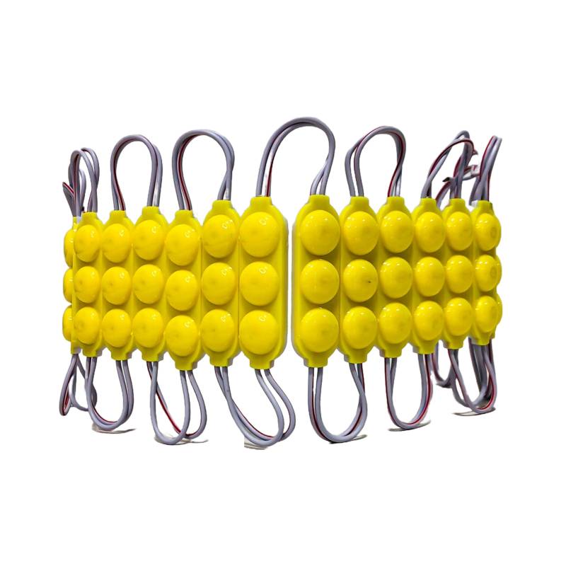 KD1390424YEW MODULO LED COB 3 LED COB CIRCULAR FUME AUTOADHESIVO 24V COLOR AMBAR 7CM X 1,5CM