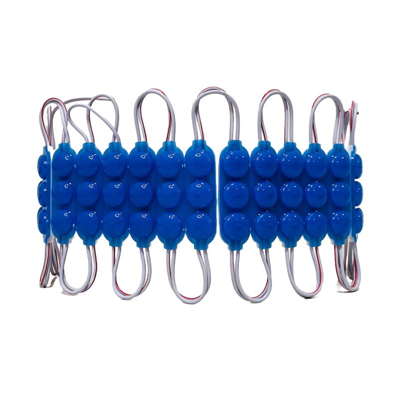 KD1390424BLU MODULO LED COB 3 LED COB CIRCULAR FUME AUTOADHESIVO 24V COLOR AZUL 7CM X 1,5CM