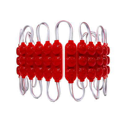 KD1390424RED MODULO LED COB 3 LED COB CIRCULAR FUME AUTOADHESIVO 24V COLOR ROJO 7CM X 1,5CM  0