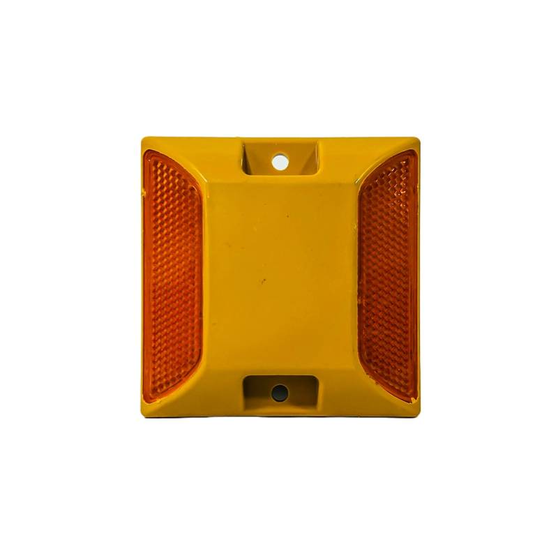 TOP001 TACHA REFLECTIVA AMARILLA PARA SENALIZACION VIAL  10 CM X 10 CM