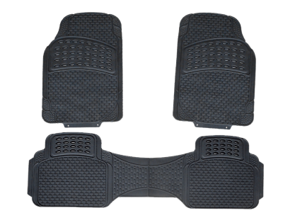 AL025 ALFOMBRA ALFOMBRA PVC 3 PIEZAS NEGRO ECONOMICA