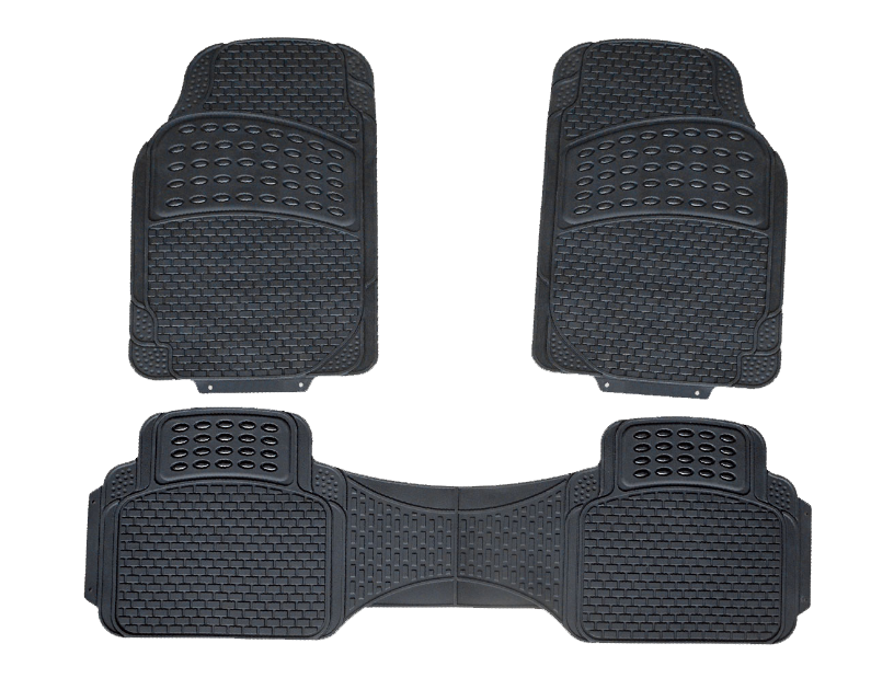 AL025 ALFOMBRA ALFOMBRA PVC 3 PIEZAS NEGRO ECONOMICA