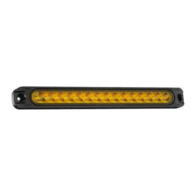 DJ-KD512W-AMBER OFF ROAD FARO DE LED UNIVERSAL MOLDURA LED 25CM X 2,5 CM COLOR AMBAR 12V FUNCION FIJA, SECUENCIAL Y FLASH