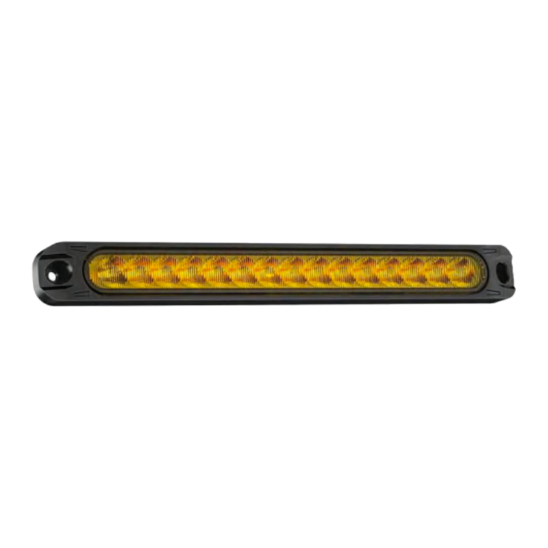 DJ-KD512W-AMBER OFF ROAD FARO DE LED UNIVERSAL MOLDURA LED 25CM X 2,5 CM COLOR AMBAR 12V FUNCION FIJA, SECUENCIAL Y FLASH