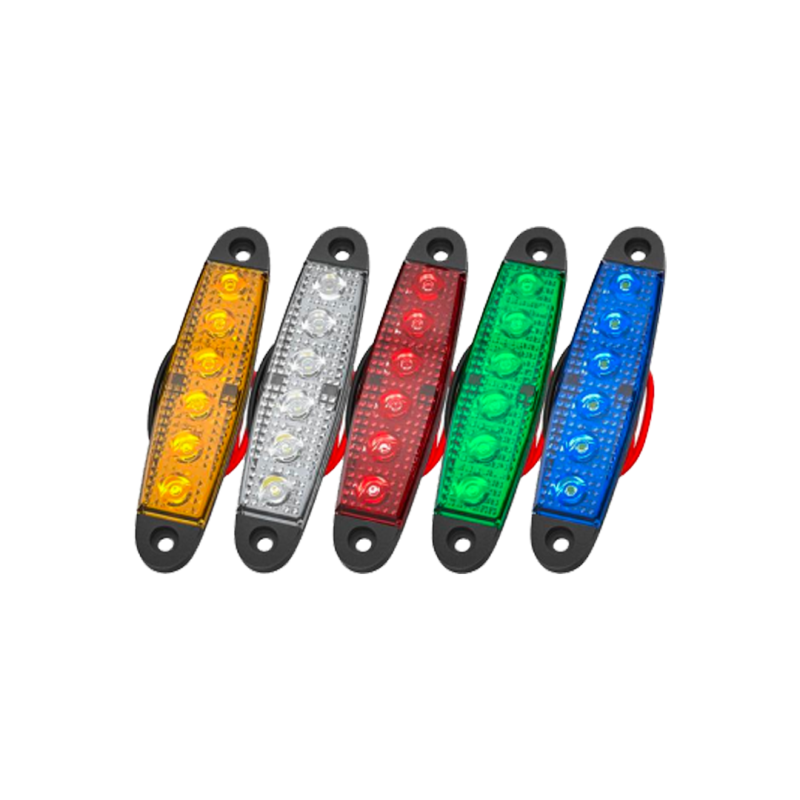 DJ-KD712W-RED OFF ROAD FARO DE LED UNIVERSAL SENALIZACION LATERAL 9,5 CM X 2,1 CM COLOR ROJO 12V FUNCION FIJA WHITE 12V