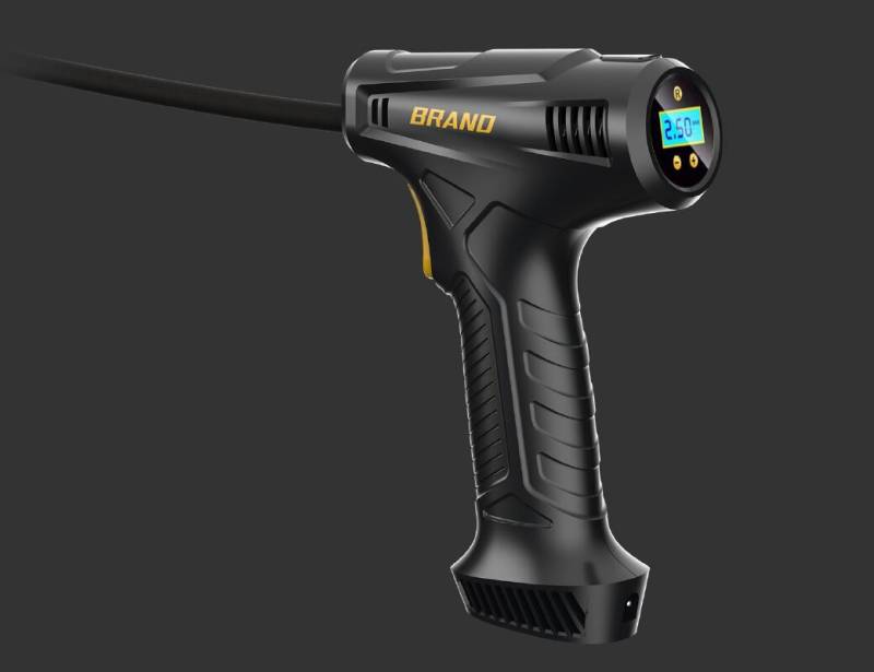 COM009 COMPRESOR COMPRESOR DE AIRE INALAMBRICO 80 WATTS CON LINTERNA Y MEDIDOR DE PRESION DE RUEDAS CON 3 TOMAS DE AIRE Y CARGADOR USB