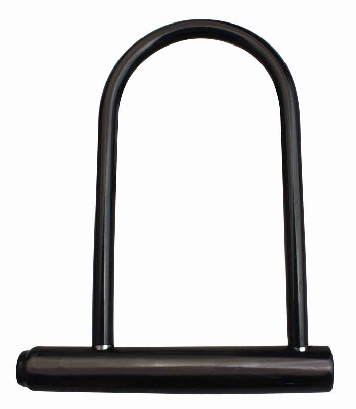 PIT016 TRABA CANDADO CON LLAVE UNIVERSAL PARA MOTOS Y BICIS COLOR NEGRO MEDIDAS 180 X 320 mm