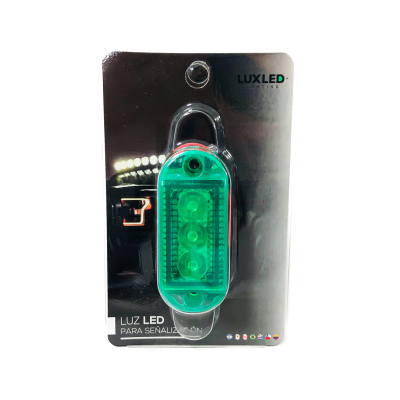 DJ-KD612W-GREEN OFF ROAD FARO DE LED UNIVERSAL SENALIZACION LATERAL 7 CM X 3 CM COLOR VERDE 12V FUNCION FIJA WHITE 12V