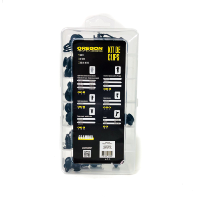 GRAMBOX CLIPS PLASTICOS CAJA SURTIDA CON 60 CLIPS (10 DE CADA MODELO VER EN FOTO) COLOR NEGRO