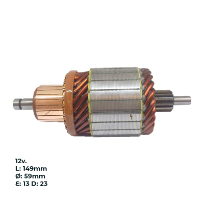 INDU4018 INDUCIDO - BOBINA DE ARRANQUE TIPO BOSCH FIAT PALIO1.7 D, SIENA 1.7 D, SIENA 1.7 TD, PALIO 1.7 TD, MERCEDES BENZ CLASE C 200 2.0 D,  CLASE C 220 2.2 D,