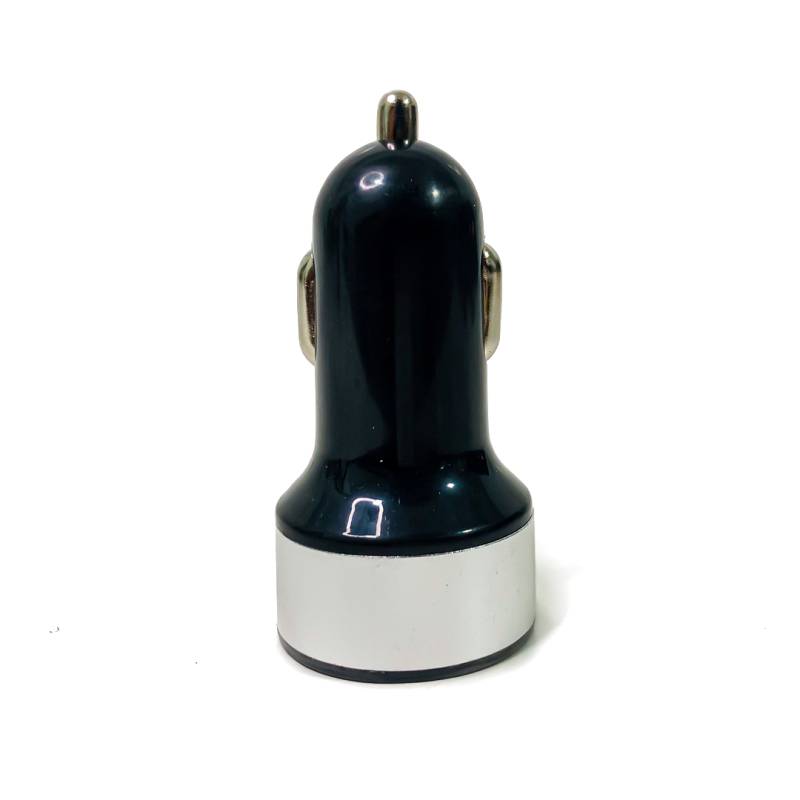 KB-TCVOLTS CARGADOR CON VOLTIMETRO CARGADOR USB + TIPO C 12V / 24V 20 WATTS + VOLTIMETRO COLOR NEGRO CON ARO PLATEADO.