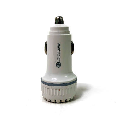 KB-CH014W CARGADOR 12V / 24V CARGADOR USB + TIPO C 12V / 24V 20 WATTS COLOR BLANCO