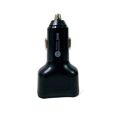 KB-CH013B CARGADOR 12V / 24V CARGADOR 2 USB + TIPO C 12V / 24V 20 WATTS COLOR NEGRO