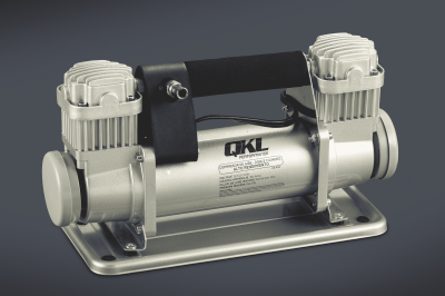 AI64 COMPRESOR METALICO CILINDRO DOBLE 40 MM C/U 12V 450W 150 PSI QKL