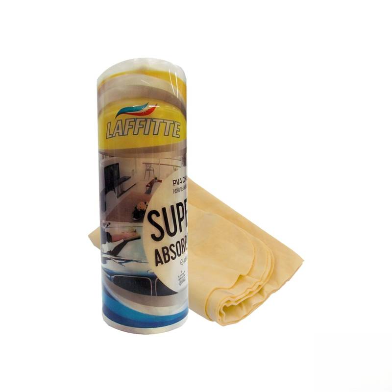 AJ21  PAÑO CHAMOIS LISO EN TUBO 43x32cm