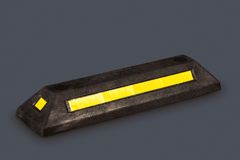 AU35 TOPE DE RUEDA PARA ESTACIONAMIENTO NEGRO-AMARILLO