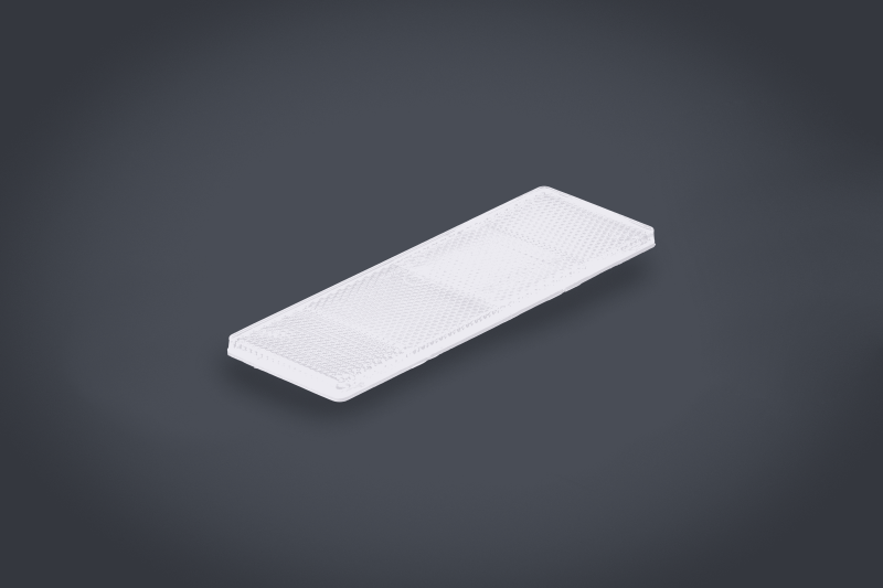AU93 RECTANGULO REFLECTIVO ADHESIVO 15CM BLANCO