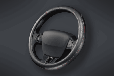 AV73 CUBRE VOLANTE AUTO FUTURE 37-39 NEGRO-ROJO-GRIS QKL