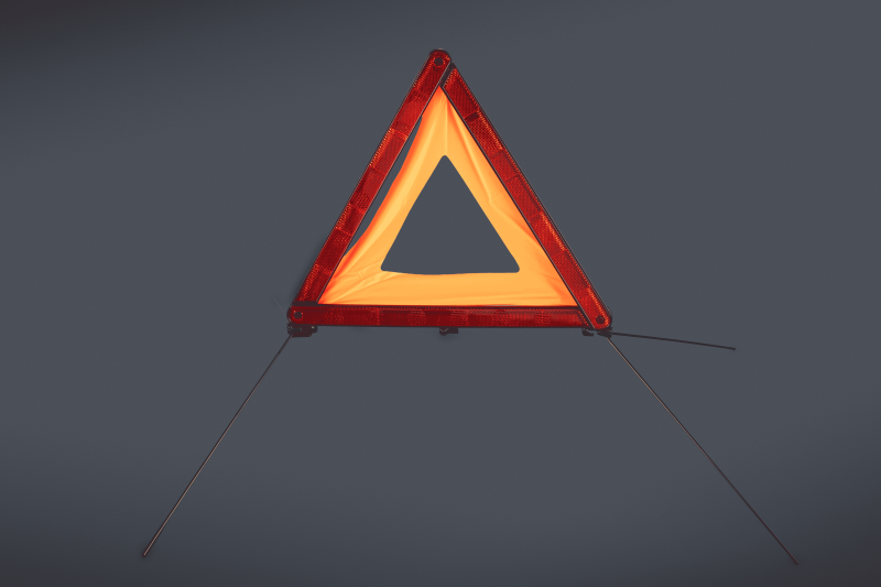 B001 BALIZA TRIANGULO HOMOLOGADA x1