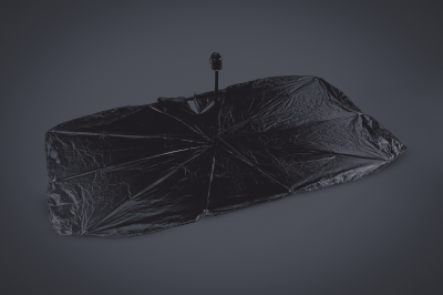 CB05-A PARAGUAS PARASOL METALIZADO 135x75 CM