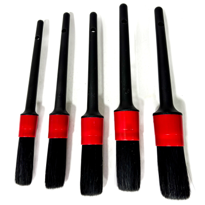 CRS-BRUSH003 KIT DE CEPILLOS 5 PIEZAS COLOR NEGRO Y ROJO