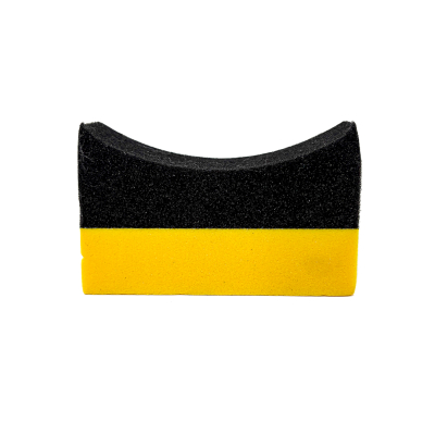 CRS-SPON005 ESPONJA PARA RUEDA AMARILLA Y NEGRA<br/>10CM * 6CM *4CM