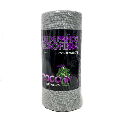CRS-TOWEL016 ROLLO DE PANOS MICROFIBRA GRISES 30X30CM DE 50 PIEZAS
