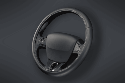 CV001-N CUBRE VOLANTE AUTO MICROPERFORADO 37-39 NEGRO