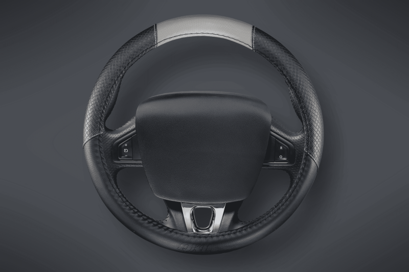 CV030-G CUBRE VOLANTE AUTO NEXUS 37-39 NEGRO-GRIS QKL